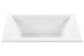 Side View, Lumbar Support, Modern Flat Tub Rim