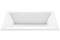 Side View, Lumbar Support, Modern Flat Tub Rim