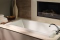 Andrea 19 Bathtub Installed as an Drop-in, Tile Surround