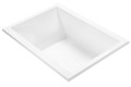 Side View, Modern Flat Tub Rim, Lumbar Support