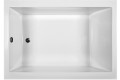 Small Modern Rectangle Tub with Flat Rim