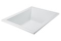 Side View, Modern Flat Tub Rim, Lumbar Support