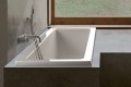 Andrea 23 Installed as a Drop-in with a Wall Mounted Tub Filler