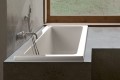 Andrea 23 Installed as a Drop-in with a Wall Mounted Tub Filler