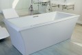 Rectangle Freestanding Tub with Slotted Overflow