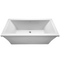 Rectangle Tub with Curving Sides, Modern Flat Rim