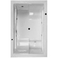 Rectangle Bath, Center Drain, 2 Bathing Areas