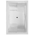 Rectangle Bath, Room for 2, Center Drain