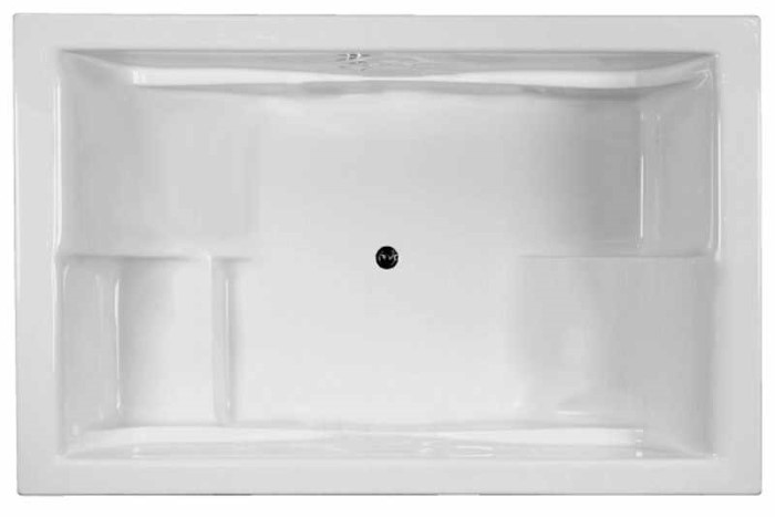 Rectangle Bath with Center Drain, Face-to-Face Bathing Areas