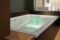 Banera del Sol Installed as a Drop-in, Wood Surround, Whirlpool Jets
