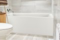 Modern Bath with Flat Panel Front Skirt