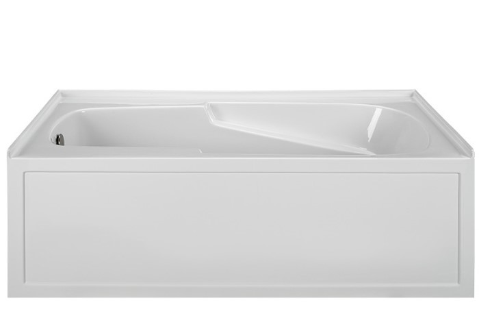 Rectangle Alcove Bath with Integral Front Skirt and Tile Flange