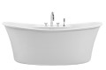 Oval Freestanding Tub with Curving Sides, Faucet Dec