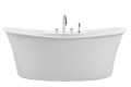 Oval Freestanding Tub with Curving Sides, Faucet Deck