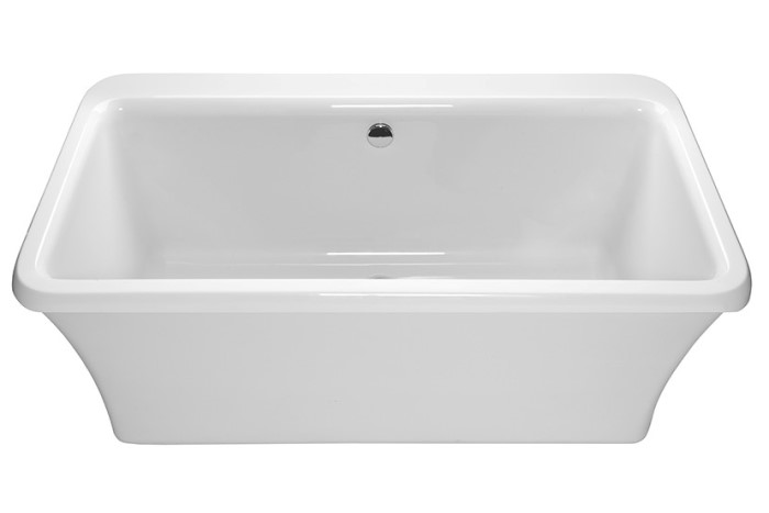 Rectangle Freestanding Tub with Center Drain