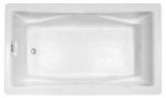 Rectangle Tub with Oval Bathing Well