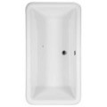 Rectangle Tub with Center Drain, Rounded Cornrs
