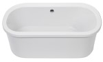 Oval Freestanding Bath with End Drain & Tap Deck