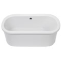 Oval Freestanding Bath with End Drain & Tap Deck