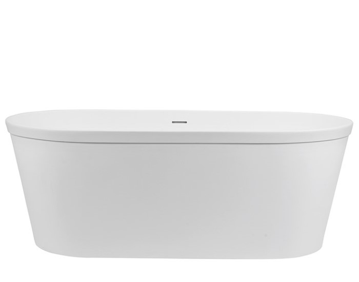 Oval Bath with Angled Sides, Overlapping Rim