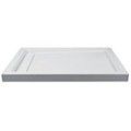 Rectangle Shower Pan with End, Hidden Drain