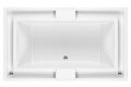 Top View, Caribe with 2 Decks in Chanel for Faucets or Controls