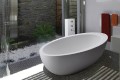 Cascara Installed with Stone Faucet Tower