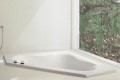 Cayman 1 Corner Tub Installed as a Drop-in, Wet Room Bathroom