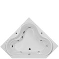 Clover Leaf Style Corner Bath with Armrests