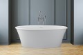 Charlotte Freestanding Tub Installed with a Modern Freestanding Tub Faucet
