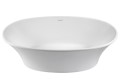 Oval Freestanding Tub with Flared Sides, Slotted Overflow