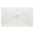 Square Shower Pan with Square Center Drain