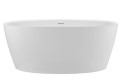 Oval Bath with Thin Rim, Angled Sides, Slotted Overflow