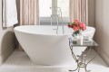 Elise 195 Bath Installed with Freestanding Tub Faucet