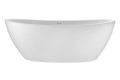 Oval Bath with Raised Backrests, Curving Sides