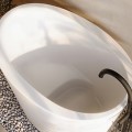 Top View, Bath with Seat, End Drain