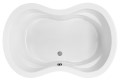 Figure 8 Bathtub with Center Drain, 2 Backrests and 2 Sets of Armrests