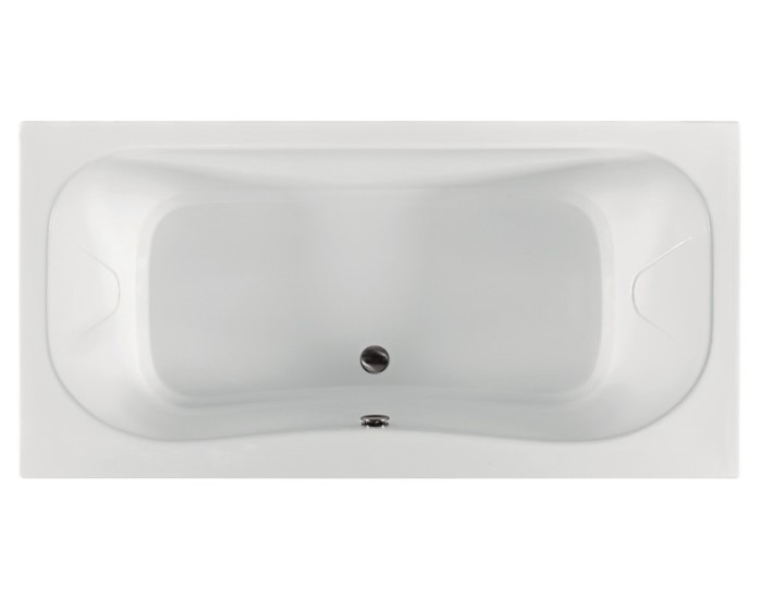 Rectangle Bath with Figure 8 Bathing Well, Side Center Drain