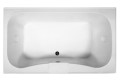Rectangle Bath with Oval Interior, Side Center Drain