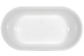 Oval Bath with Center Drain, 2 Backrests