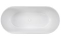 Oval Bath with Center Drain, 2 Backrests