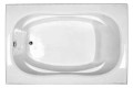 Rectangle Bath with Figure 8 Bathing Area, Armrests