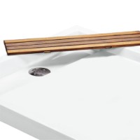 Removable Drain Cover - Teak Shown