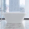 Oval Bath with Angled Sides and Flat Rim