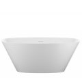 Solid Surface Oval Freestanding Bath, Curving Sides, Oval