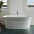 Oval Bath with Sides that Slant Outward Near the Top of the Tub