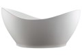 Dramatic Double Slipper Tub with Curving Sides