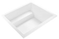 ide View, Modern Flat Tub Rim, Square Seat