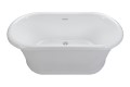Side View - Oval Bath with Two Backrests