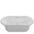 Oval Freestanding Soaking Bath with Pedestal Base